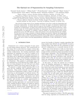 The Optimal use of Segmentation for Sampling Calorimeters