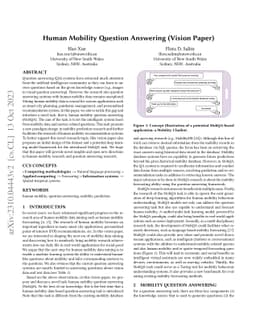 Human Mobility Question Answering (Vision Paper)
