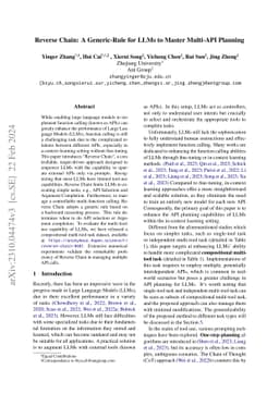 Reverse Chain: A Generic-Rule for LLMs to Master Multi-API Planning