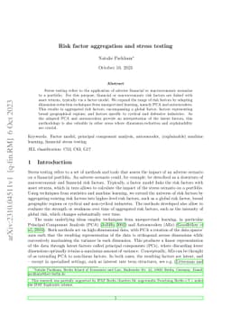 Risk factor aggregation and stress testing