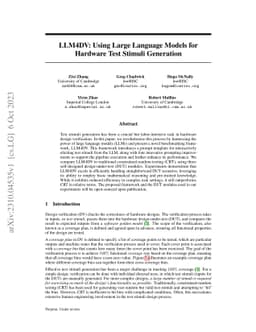LLM4DV: Using Large Language Models for Hardware Test Stimuli Generation