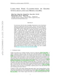 Label-free Node Classification on Graphs with Large Language Models
  (LLMS)