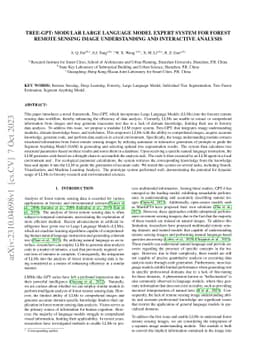 Tree-GPT: Modular Large Language Model Expert System for Forest Remote
  Sensing Image Understanding and Interactive Analysis
