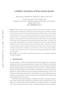 A Holistic Evaluation of Piano Sound Quality