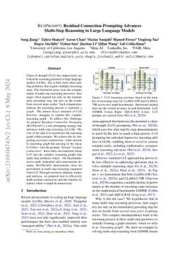Resprompt: Residual Connection Prompting Advances Multi-Step Reasoning
  in Large Language Models