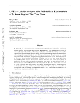 LIPEx-Locally Interpretable Probabilistic Explanations-To Look Beyond
  The True Class
