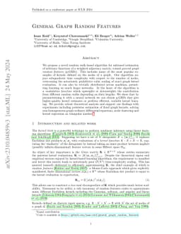 General Graph Random Features
