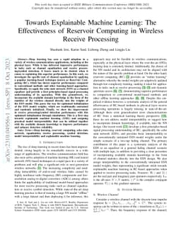 Towards Explainable Machine Learning: The Effectiveness of Reservoir
  Computing in Wireless Receive Processing