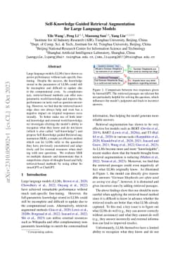 Self-Knowledge Guided Retrieval Augmentation for Large Language Models