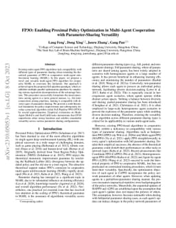 FP3O: Enabling Proximal Policy Optimization in Multi-Agent Cooperation
  with Parameter-Sharing Versatility
