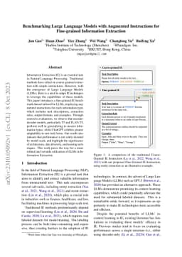 Benchmarking Large Language Models with Augmented Instructions for
  Fine-grained Information Extraction