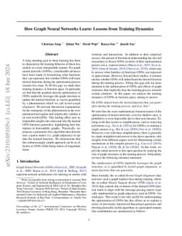 How Graph Neural Networks Learn: Lessons from Training Dynamics