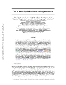 GSLB: The Graph Structure Learning Benchmark