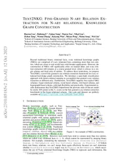Text2NKG: Fine-Grained N-ary Relation Extraction for N-ary relational
  Knowledge Graph Construction