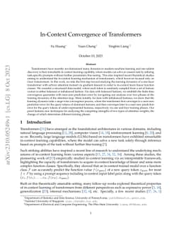 In-Context Convergence of Transformers