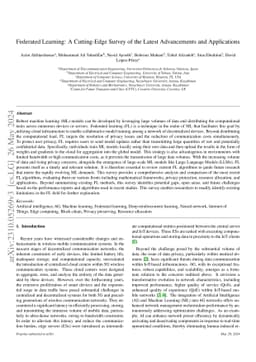 Federated Learning: A Cutting-Edge Survey of the Latest Advancements and
  Applications
