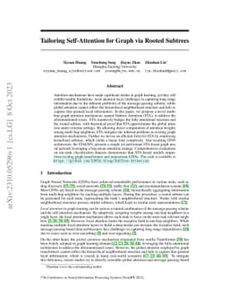 Tailoring Self-Attention for Graph via Rooted Subtrees