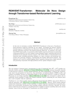Molecular De Novo Design through Transformer-based Reinforcement
  Learning