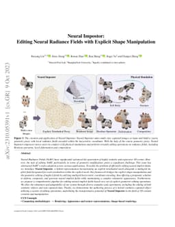 Neural Impostor: Editing Neural Radiance Fields with Explicit Shape
  Manipulation
