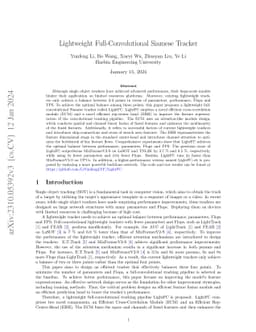 Lightweight Full-Convolutional Siamese Tracker