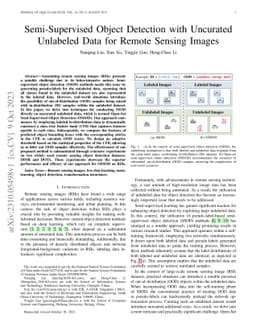 Semi-Supervised Object Detection with Uncurated Unlabeled Data for
  Remote Sensing Images