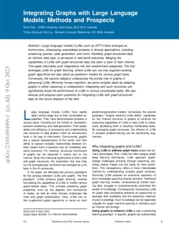 Integrating Graphs with Large Language Models: Methods and Prospects