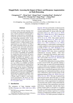 MuggleMath: Assessing the Impact of Query and Response Augmentation on
  Math Reasoning