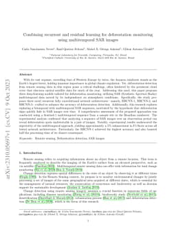 Combining recurrent and residual learning for deforestation monitoring
  using multitemporal SAR images