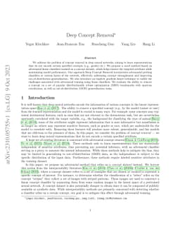 Deep Concept Removal