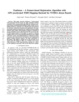 FeatSense -- A Feature-based Registration Algorithm with GPU-accelerated
  TSDF-Mapping Backend for NVIDIA Jetson Boards