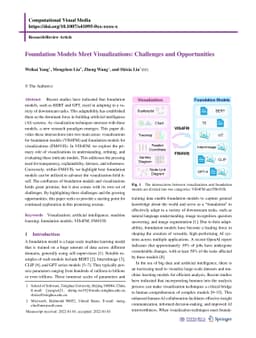 Foundation Models Meet Visualizations: Challenges and Opportunities