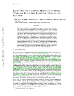 USTEP: Spatio-Temporal Predictive Learning under A Unified View