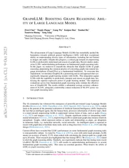GraphLLM: Boosting Graph Reasoning Ability of Large Language Model