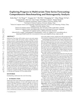 Exploring Progress in Multivariate Time Series Forecasting:
  Comprehensive Benchmarking and Heterogeneity Analysis