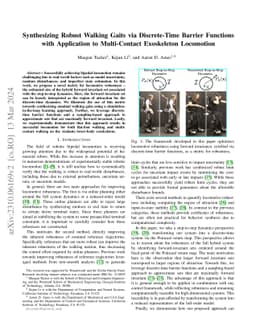 Synthesizing Robust Walking Gaits via Discrete-Time Barrier Functions
  with Application to Multi-Contact Exoskeleton Locomotion