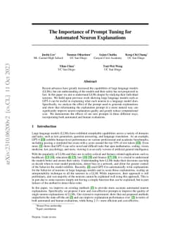 The Importance of Prompt Tuning for Automated Neuron Explanations