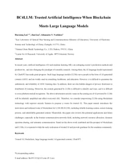 BC4LLM: Trusted Artificial Intelligence When Blockchain Meets Large
  Language Models