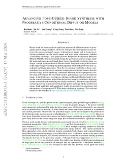 Advancing Pose-Guided Image Synthesis with Progressive Conditional
  Diffusion Models