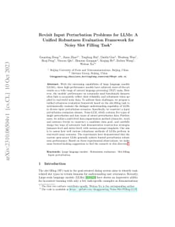 Revisit Input Perturbation Problems for LLMs: A Unified Robustness
  Evaluation Framework for Noisy Slot Filling Task