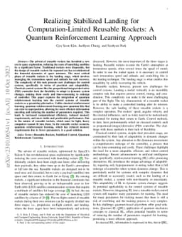 Realizing Stabilized Landing for Computation-Limited Reusable Rockets: A
  Quantum Reinforcement Learning Approach