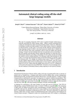 Automated clinical coding using off-the-shelf large language models