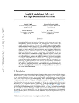 Implicit Variational Inference for High-Dimensional Posteriors
