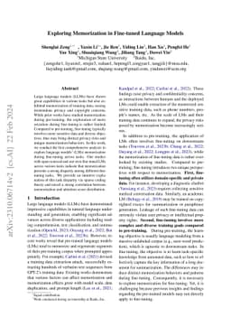 Exploring Memorization in Fine-tuned Language Models