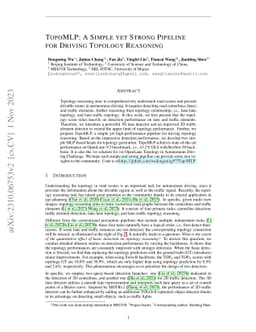 TopoMLP: A Simple yet Strong Pipeline for Driving Topology Reasoning