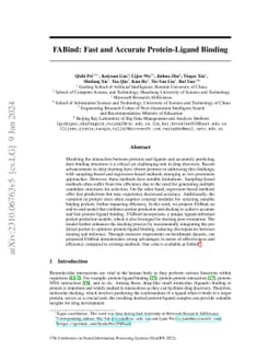 FABind: Fast and Accurate Protein-Ligand Binding