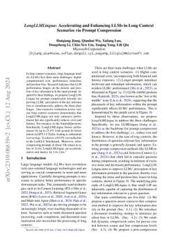 LongLLMLingua: Accelerating and Enhancing LLMs in Long Context Scenarios
  via Prompt Compression