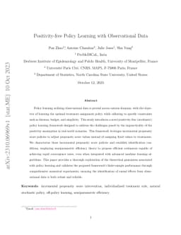 Positivity-free Policy Learning with Observational Data