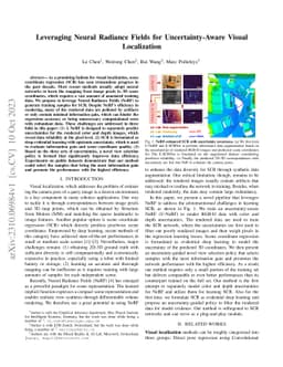 Leveraging Neural Radiance Fields for Uncertainty-Aware Visual
  Localization