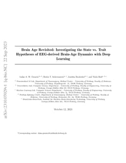 Brain Age Revisited: Investigating the State vs. Trait Hypotheses of
  EEG-derived Brain-Age Dynamics with Deep Learning