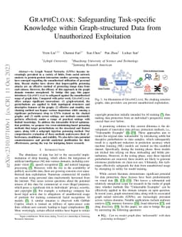 GraphCloak: Safeguarding Task-specific Knowledge within Graph-structured
  Data from Unauthorized Exploitation